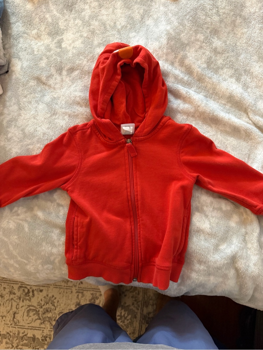 Hanna Anderson Red Full Zip Hoodie